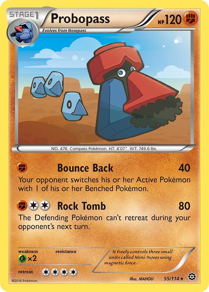 Probopass 55/114 card from XY - Steam Siege