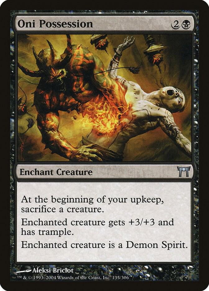 Oni Possession 135 card from Champions of Kamigawa