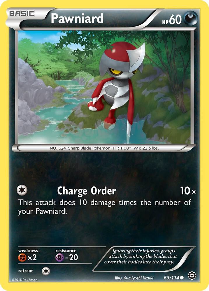 Pawniard 63/114 card from XY - Steam Siege