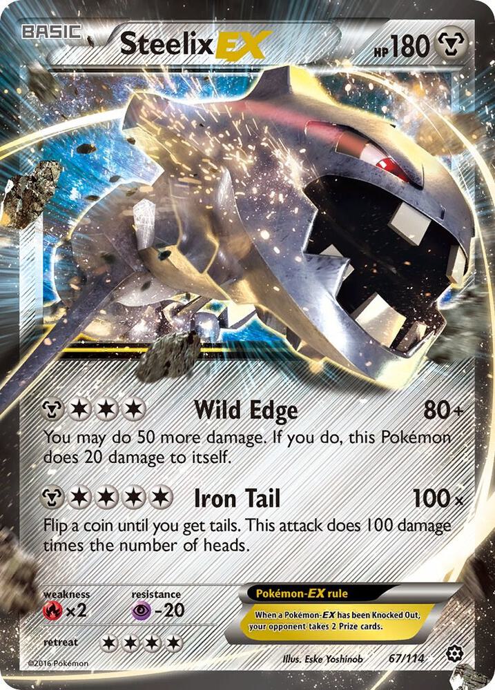 Steelix EX 67/114 card from XY - Steam Siege