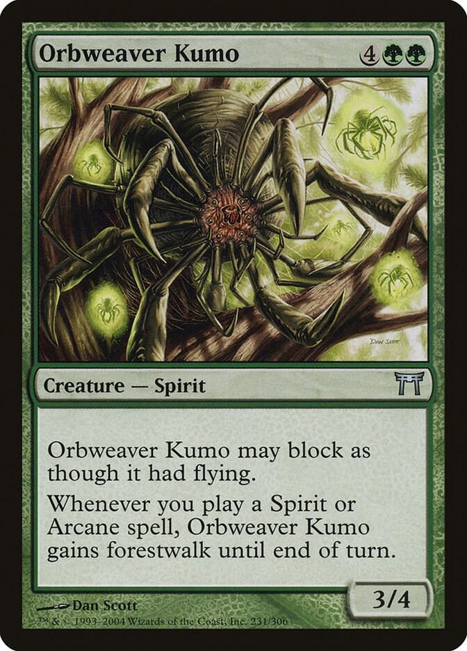Orbweaver Kumo 231 card from Champions of Kamigawa