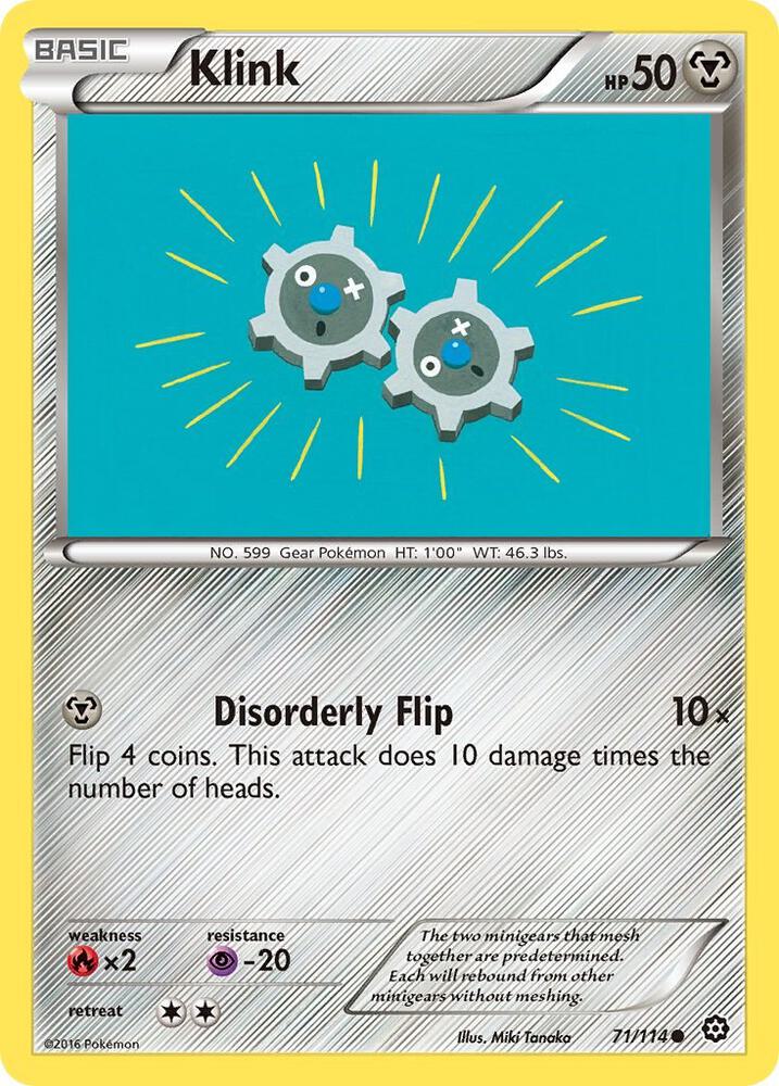 Klink 71/114 card from XY - Steam Siege