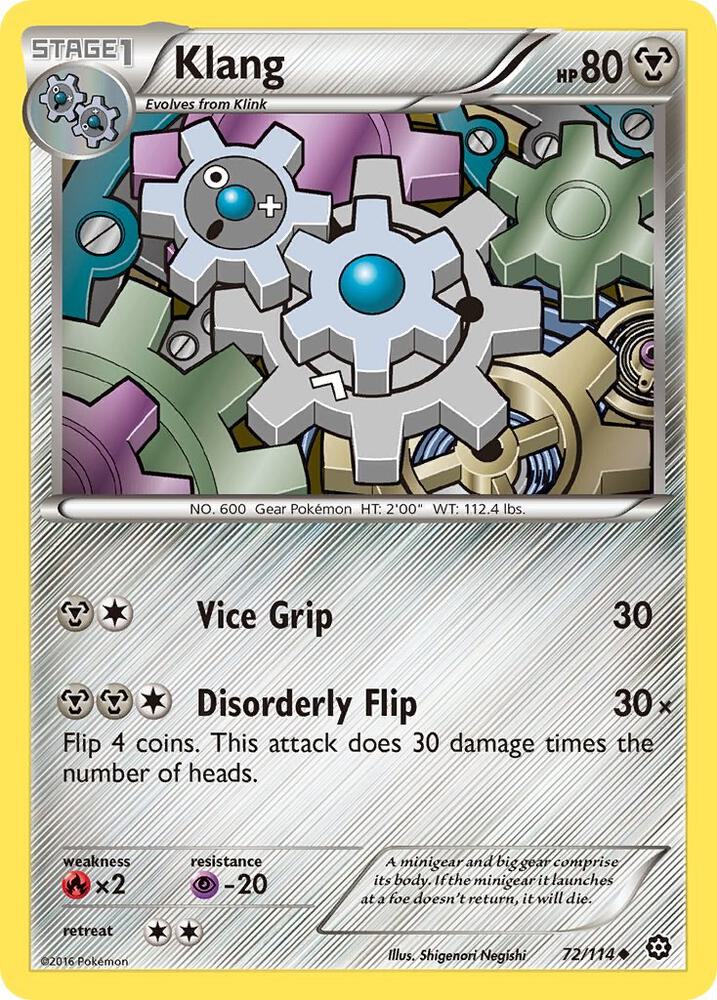 Klang 72/114 card from XY - Steam Siege