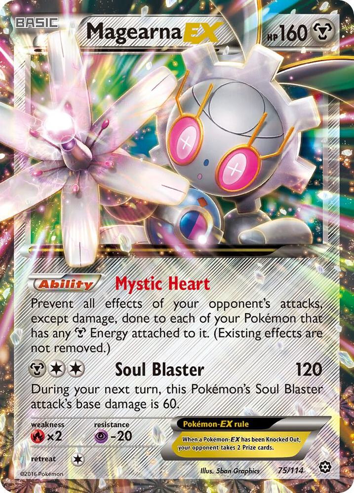 Magearna EX 75/114 card from XY - Steam Siege