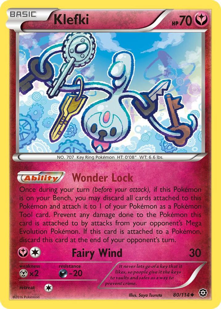 Klefki 80/114 card from XY - Steam Siege