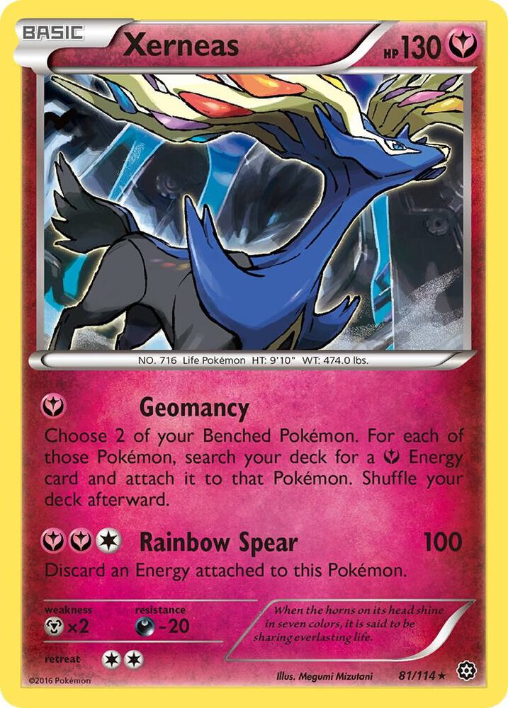 Xerneas 81/114 card from XY - Steam Siege