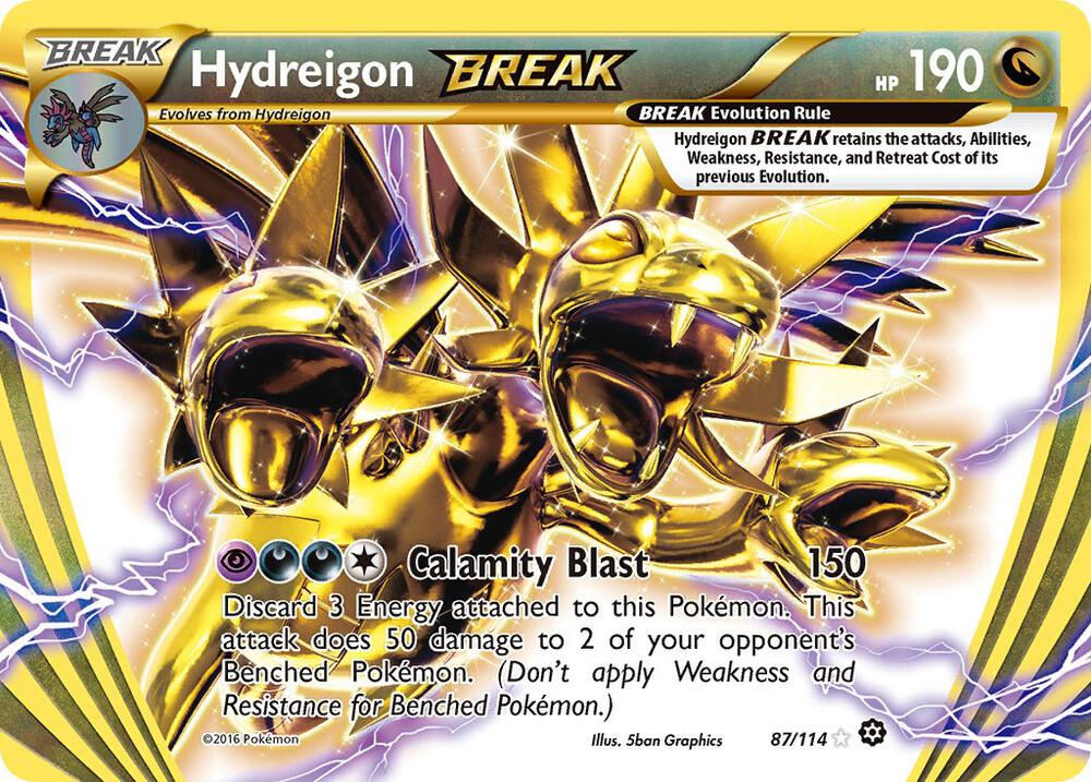 Hydreigon BREAK 87/114 card from XY - Steam Siege