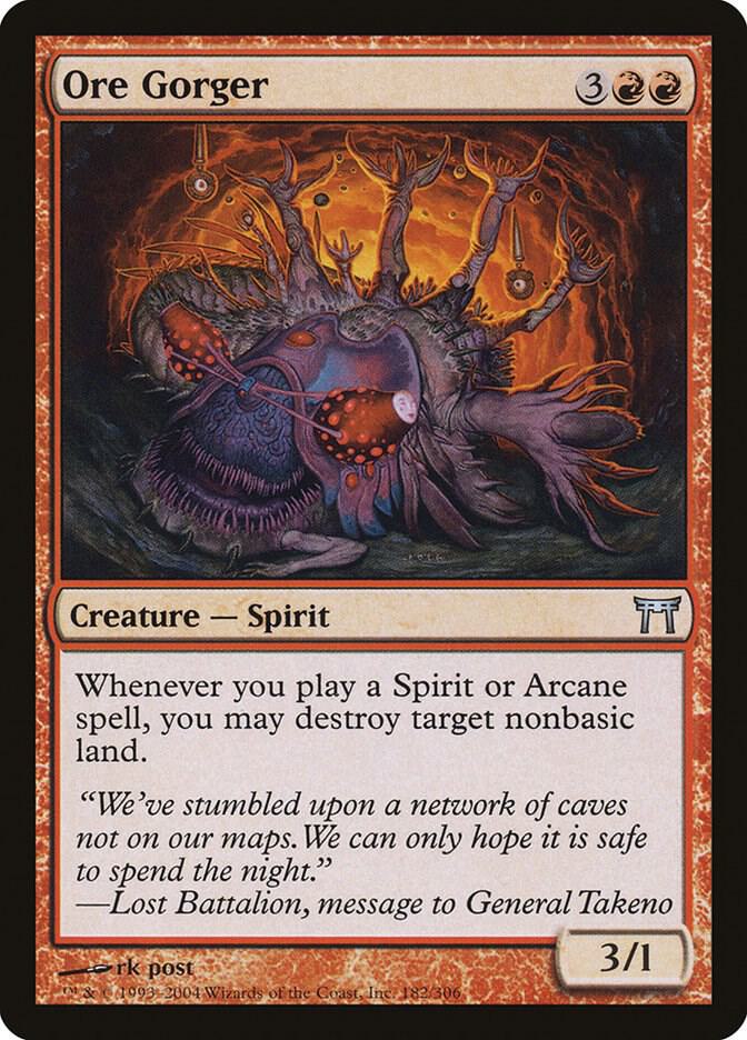 Ore Gorger 182 card from Champions of Kamigawa