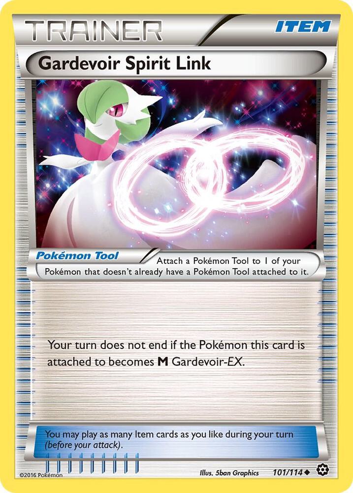 Gardevoir Spirit Link 101/114 card from XY - Steam Siege