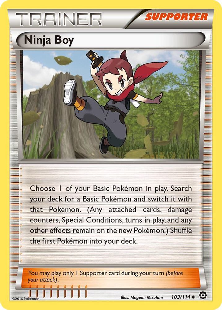 Ninja Boy 103/114 card from XY - Steam Siege