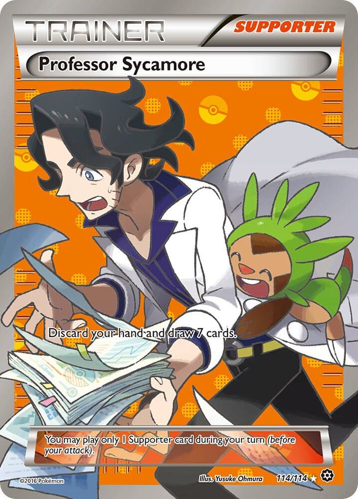 Professor Sycamore 114/114 card from XY - Steam Siege