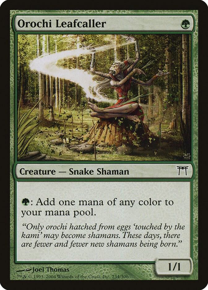 Orochi Leafcaller 234 card from Champions of Kamigawa