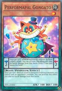 Performapal Gongato TDIL-EN002 card from The Dark Illusion