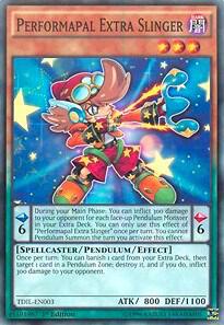 Performapal Extra Slinger TDIL-EN003 card from The Dark Illusion