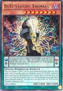 D/D Savant Thomas TDIL-EN010 card from The Dark Illusion