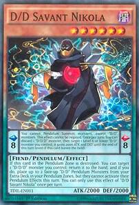 D/D Savant Nikola TDIL-EN011 card from The Dark Illusion
