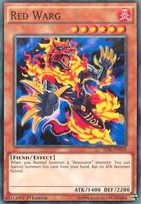 Red Warg TDIL-EN014 card from The Dark Illusion