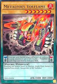 Metalfoes Volflame TDIL-EN024 card from The Dark Illusion