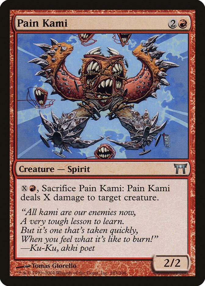 Pain Kami 183 card from Champions of Kamigawa