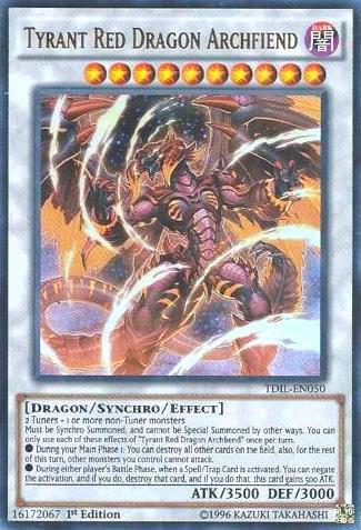 Tyrant Red Dragon Archfiend TDIL-EN050 card from The Dark Illusion