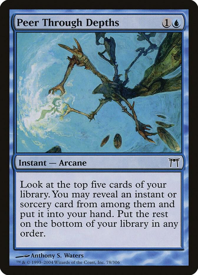 Peer Through Depths 78 card from Champions of Kamigawa