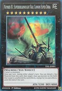 Number 81: Superdreadnought Rail Cannon Super Dora TDIL-EN091 card from The Dark Illusion