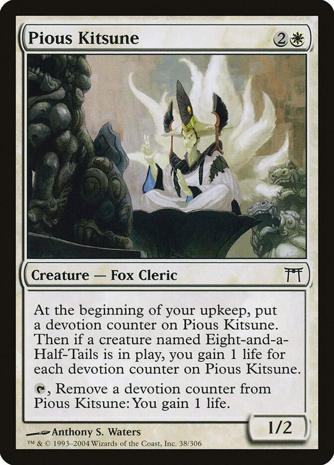 Pious Kitsune 38 card from Champions of Kamigawa
