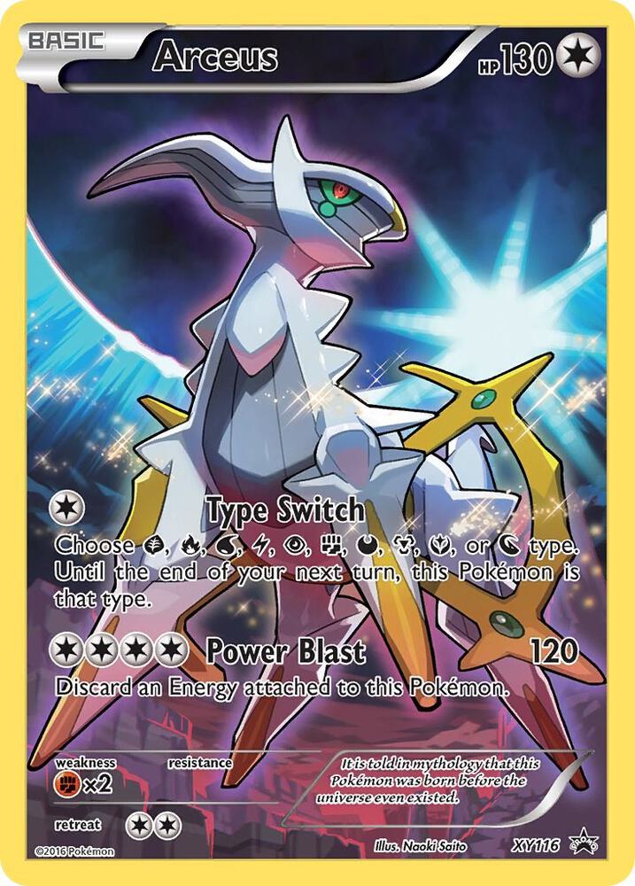 Arceus XY116 card from XY Promos