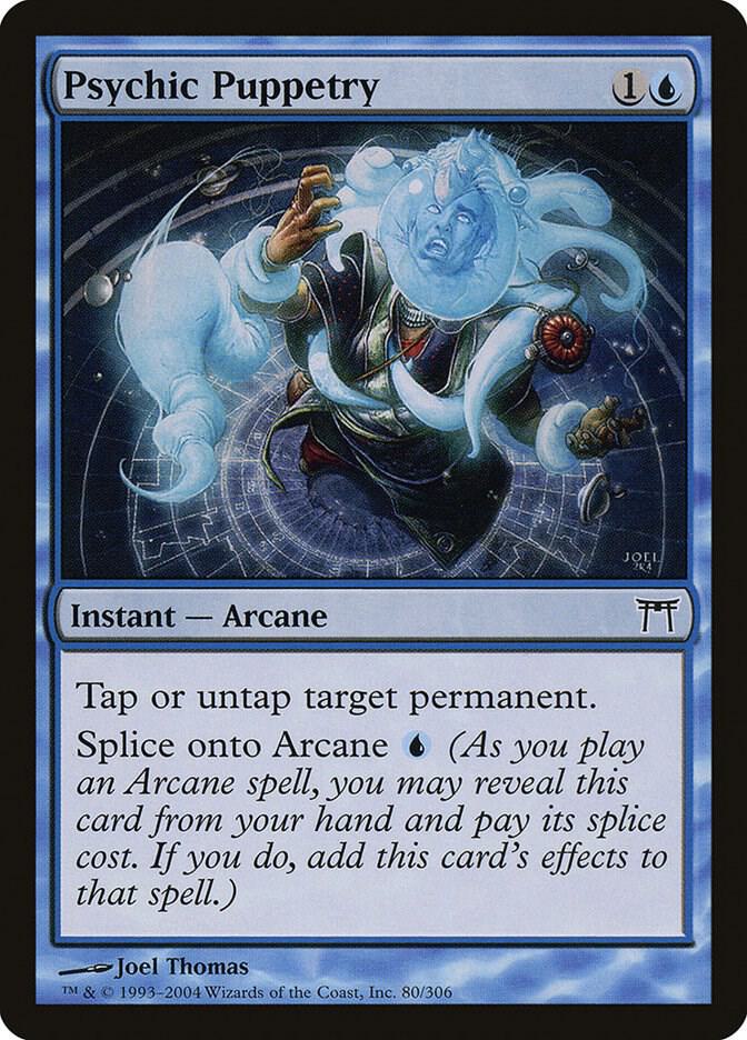Psychic Puppetry 80 card from Champions of Kamigawa