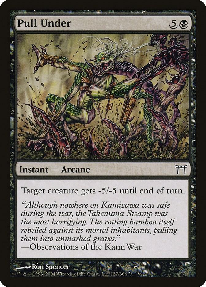 Pull Under 137 card from Champions of Kamigawa