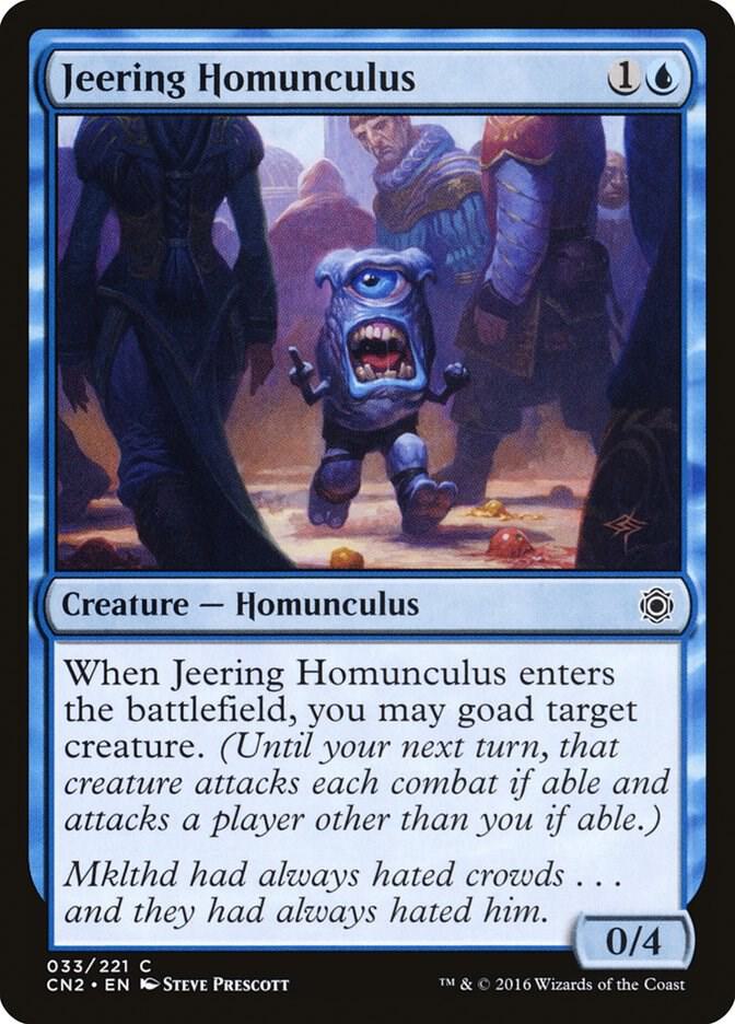 Jeering Homunculus 33 card from Conspiracy: Take the Crown