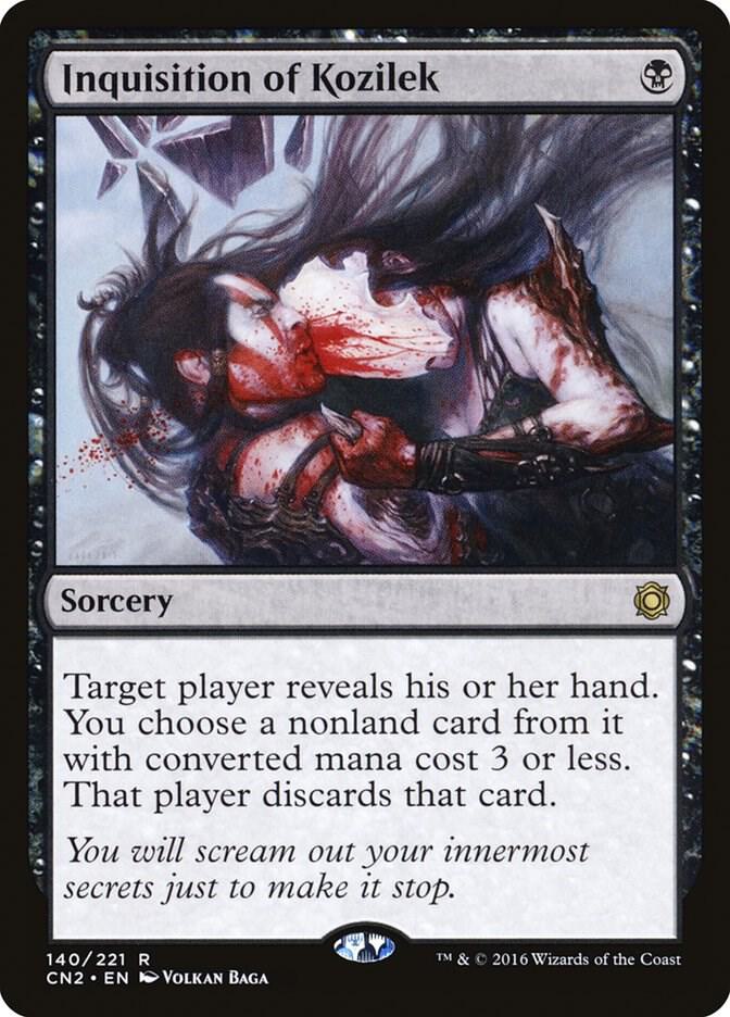 Inquisition of Kozilek 140 card from Conspiracy: Take the Crown