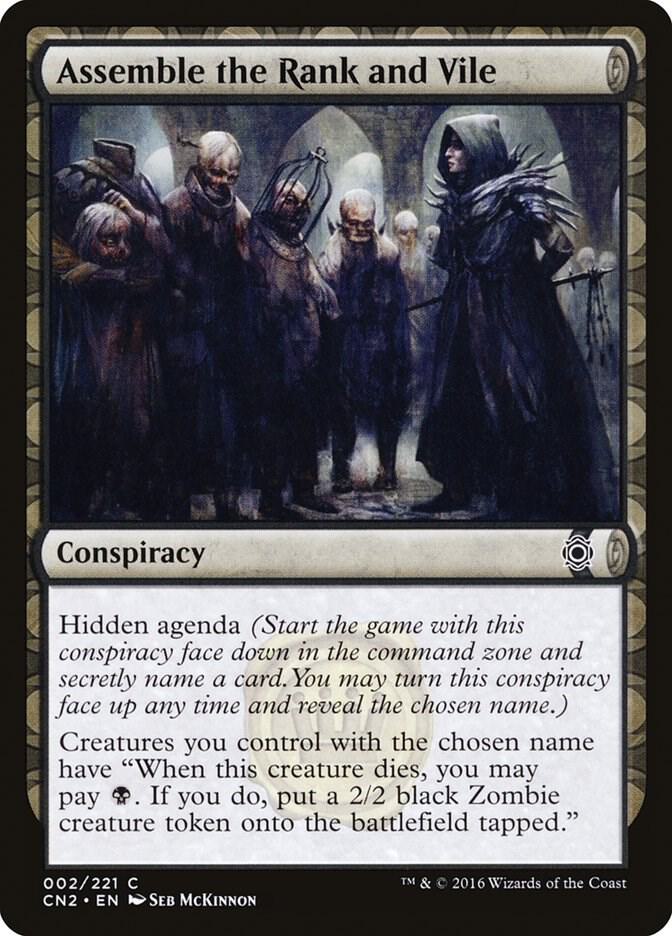 Assemble the Rank and Vile 2 card from Conspiracy: Take the Crown