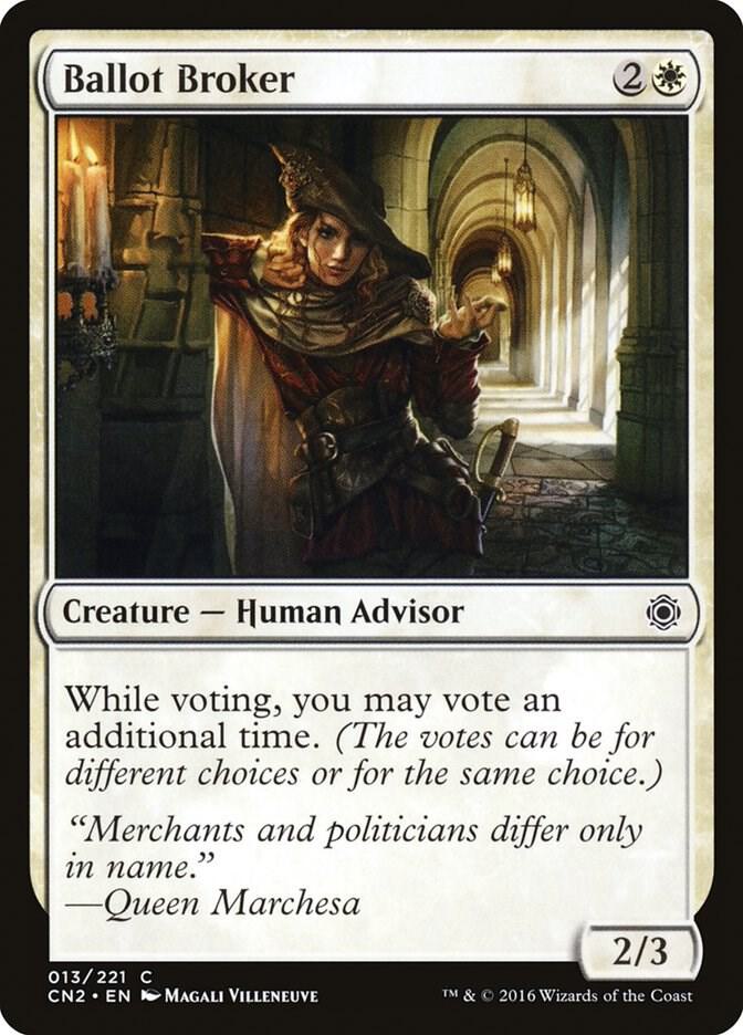 Ballot Broker 13 card from Conspiracy: Take the Crown