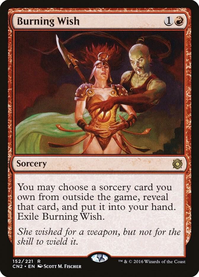 Burning Wish 152 card from Conspiracy: Take the Crown
