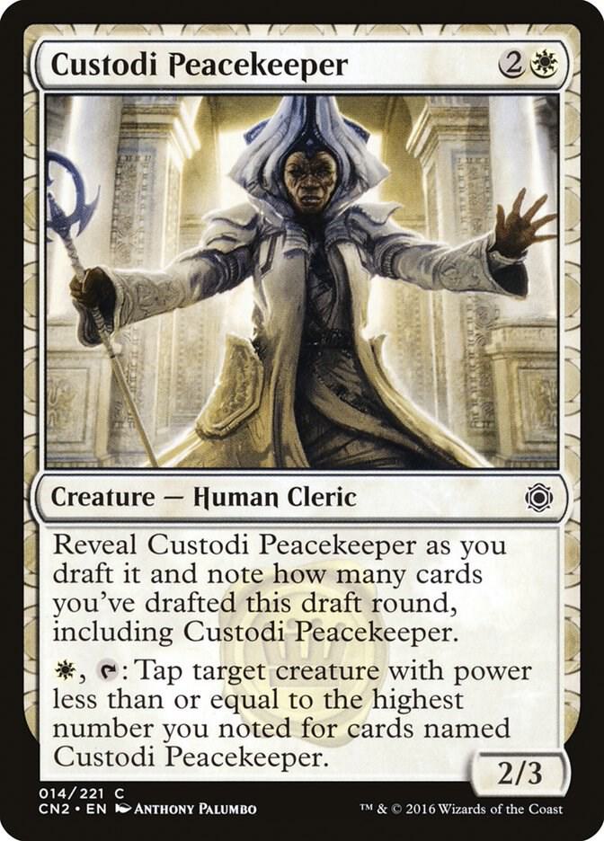 Custodi Peacekeeper 14 card from Conspiracy: Take the Crown