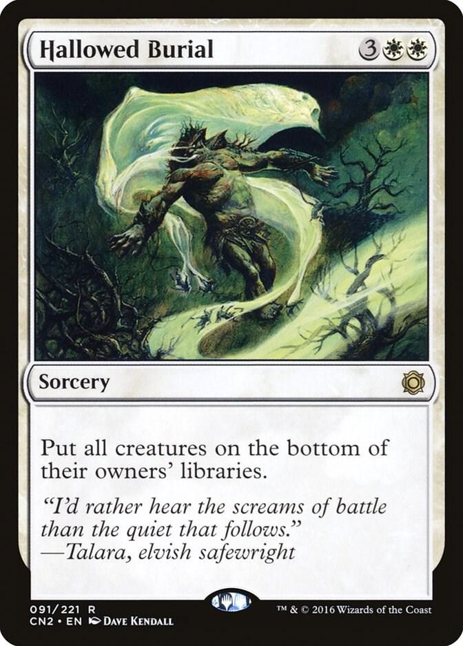 Hallowed Burial 91 card from Conspiracy: Take the Crown