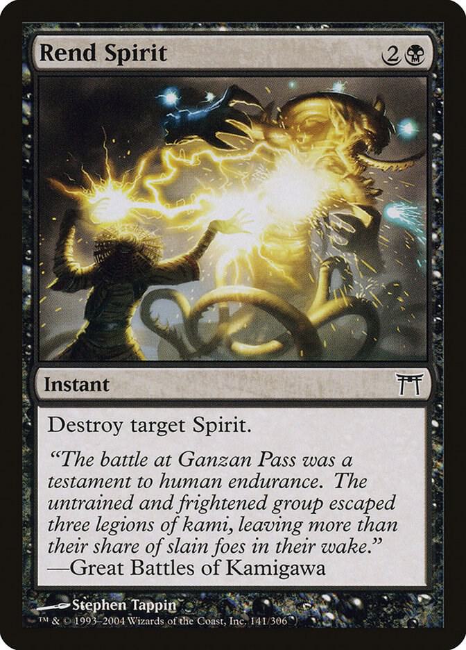 Rend Spirit 141 card from Champions of Kamigawa