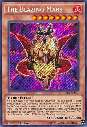 The Blazing Mars DRL3-EN007 card from Dragons of Legend: Unleashed