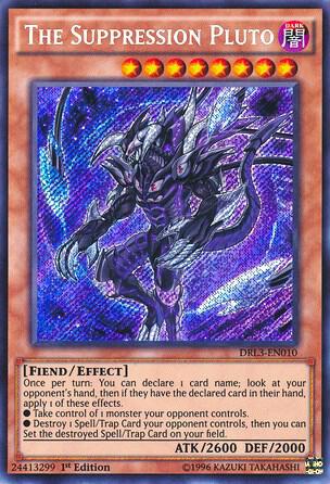 The Suppression Pluto DRL3-EN010 card from Dragons of Legend: Unleashed