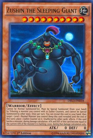 Zushin the Sleeping Giant DRL3-EN018 card from Dragons of Legend: Unleashed