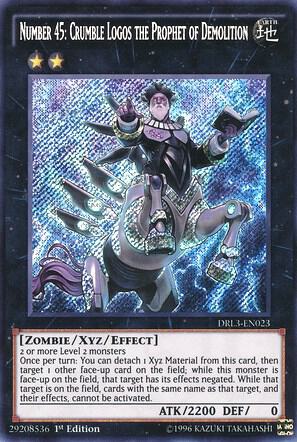Number 45: Crumble Logos the Prophet of Demolition DRL3-EN023 card from Dragons of Legend: Unleashed