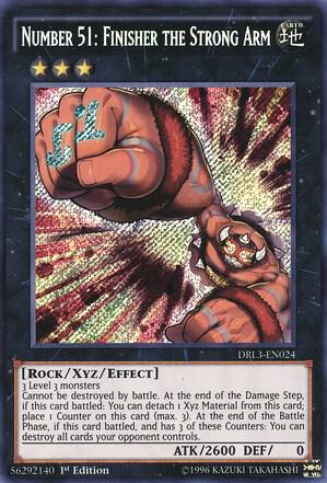 Number 51: Finisher the Strong Arm DRL3-EN024 card from Dragons of Legend: Unleashed