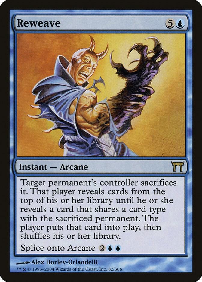 Reweave 82 card from Champions of Kamigawa