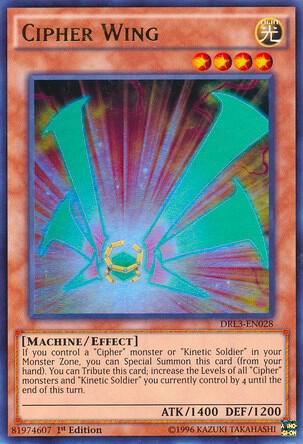 Cipher Wing DRL3-EN028 card from Dragons of Legend: Unleashed