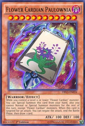 Flower Cardian Paulownia DRL3-EN034 card from Dragons of Legend: Unleashed