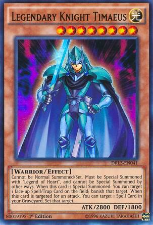 Legendary Knight Timaeus DRL3-EN041 card from Dragons of Legend: Unleashed