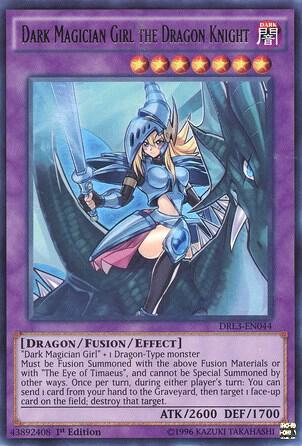 Dark Magician Girl the Dragon Knight DRL3-EN044 card from Dragons of Legend: Unleashed