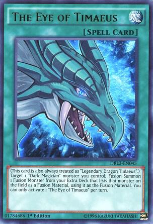 The Eye of Timaeus DRL3-EN045 card from Dragons of Legend: Unleashed