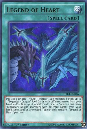 Legend of Heart DRL3-EN046 card from Dragons of Legend: Unleashed